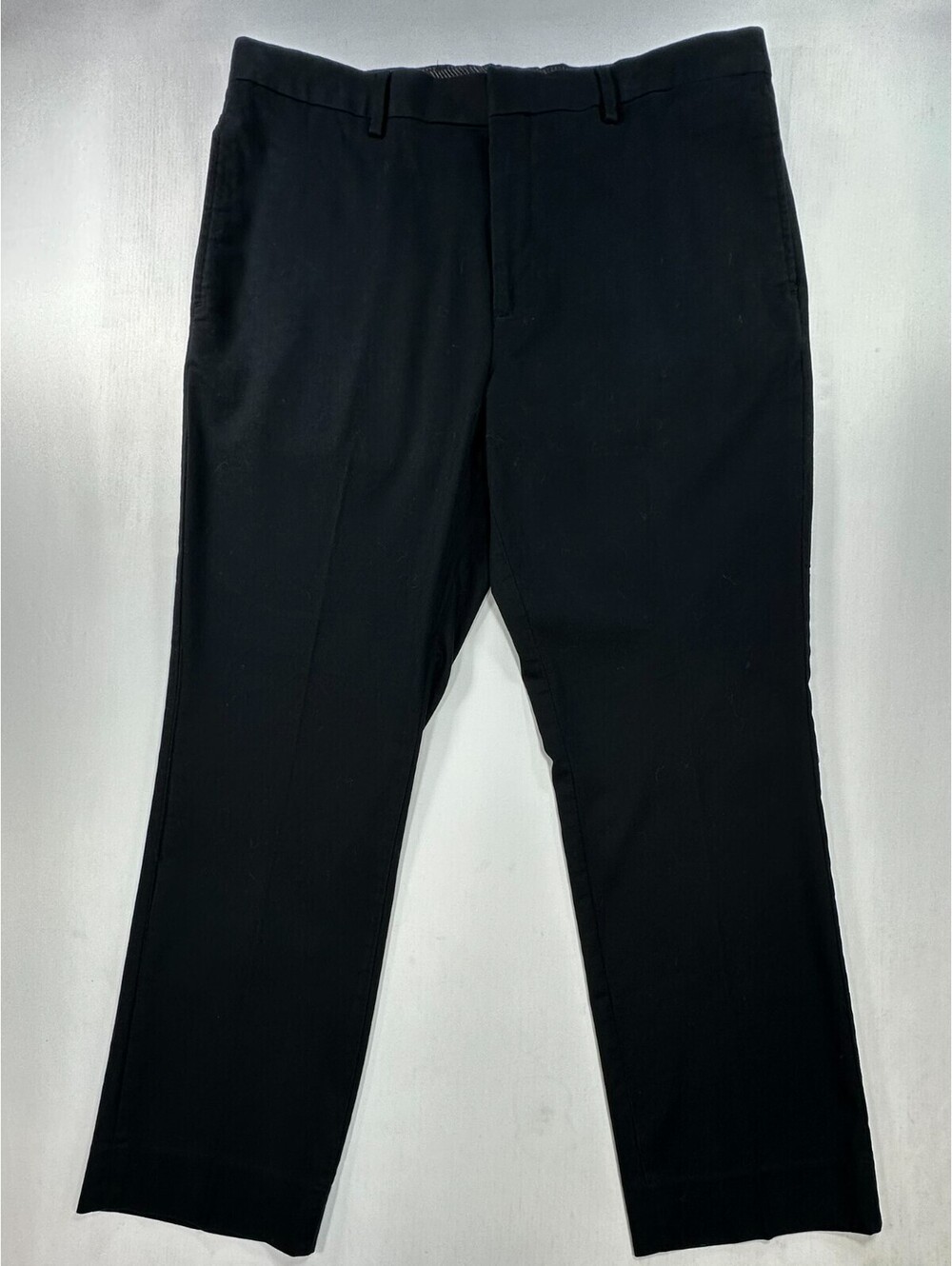 Banana Republic Aiden Fit Flat Chinos Black Mens 35/30